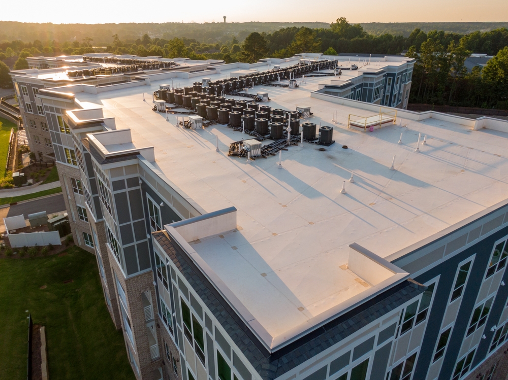 Large Tpo Roofs on Commercial Buildings